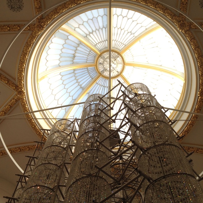 Bicycle chandelier by Ai Weiwei at the RA, London